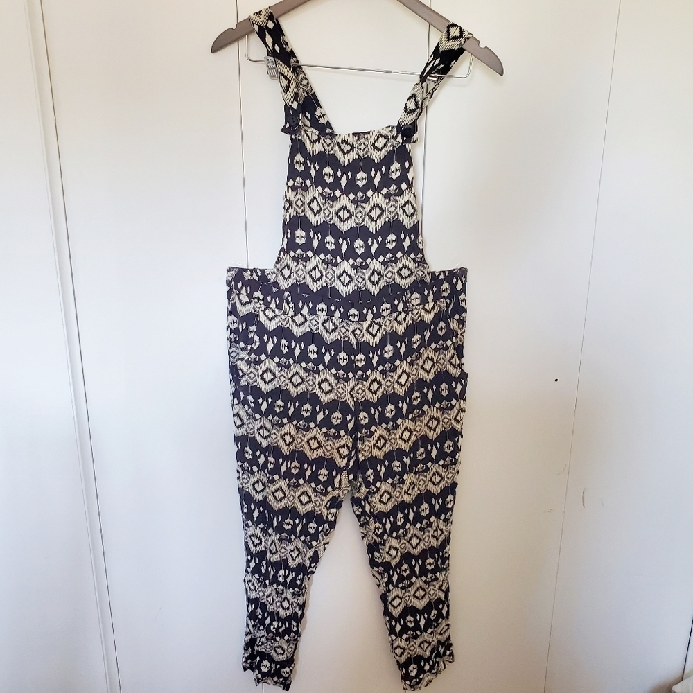 overall Jumper Side Zipper boho print Medium comfy lightweight